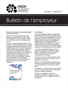 Bulletin de l'employeur