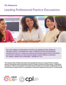 CPL Resources - Leading Professional Practice Discussions