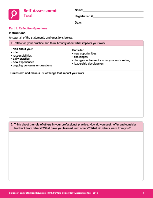 Self-Assessment Tool