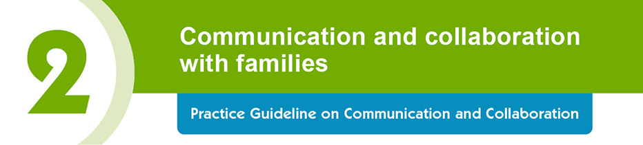 Communication and collaboration with families