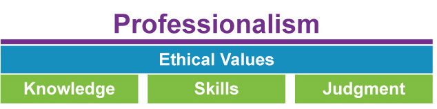 Professionalism Ethical Values Knowledge Skills Judgement