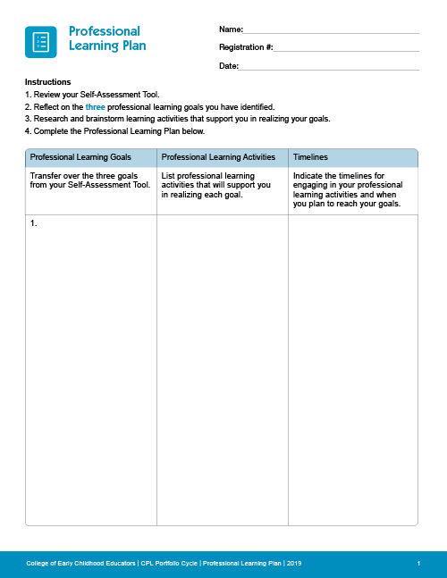 Professional Learning Plan